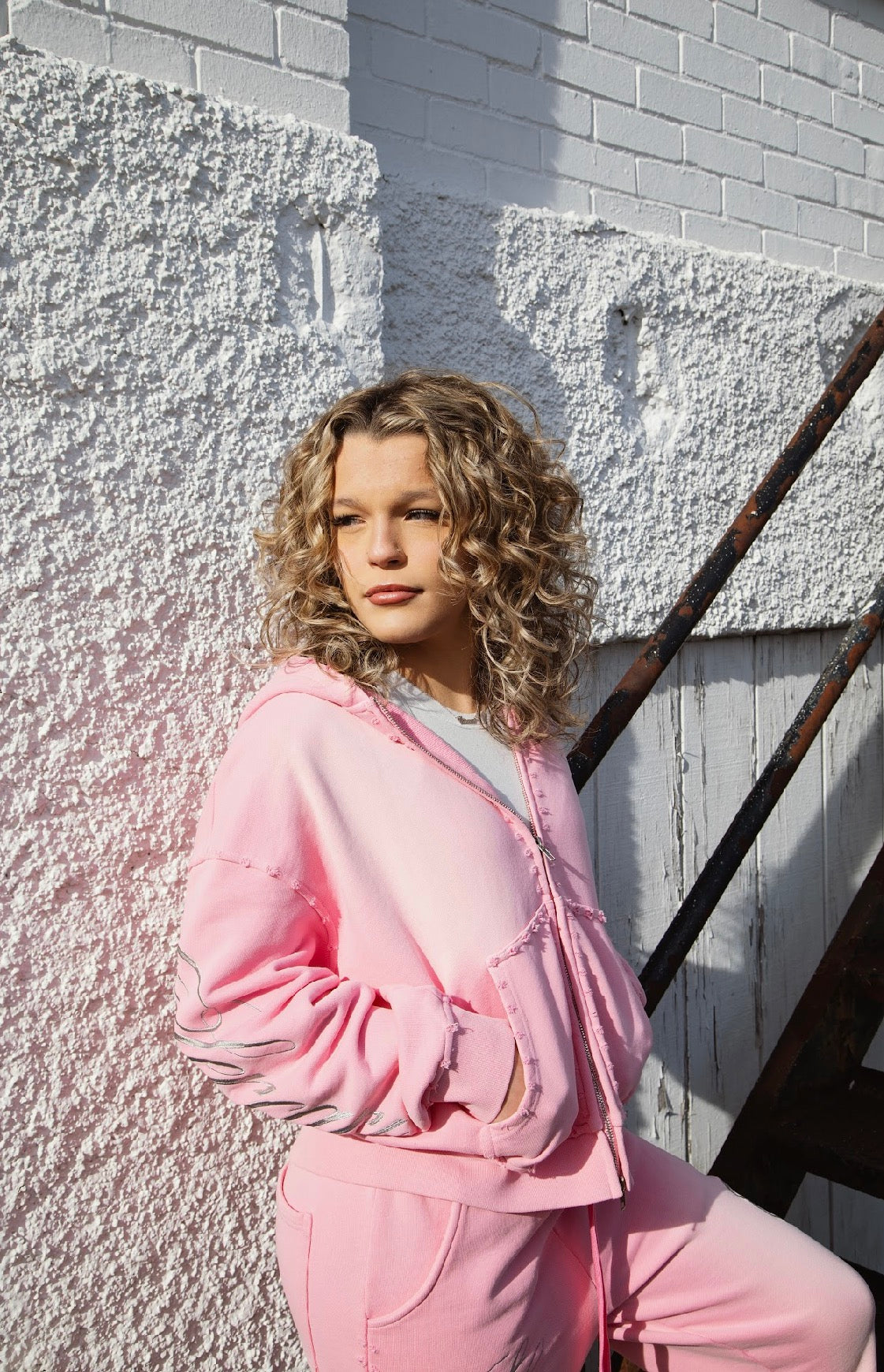 Cotton Candy Pink "Autograph" Zip Up