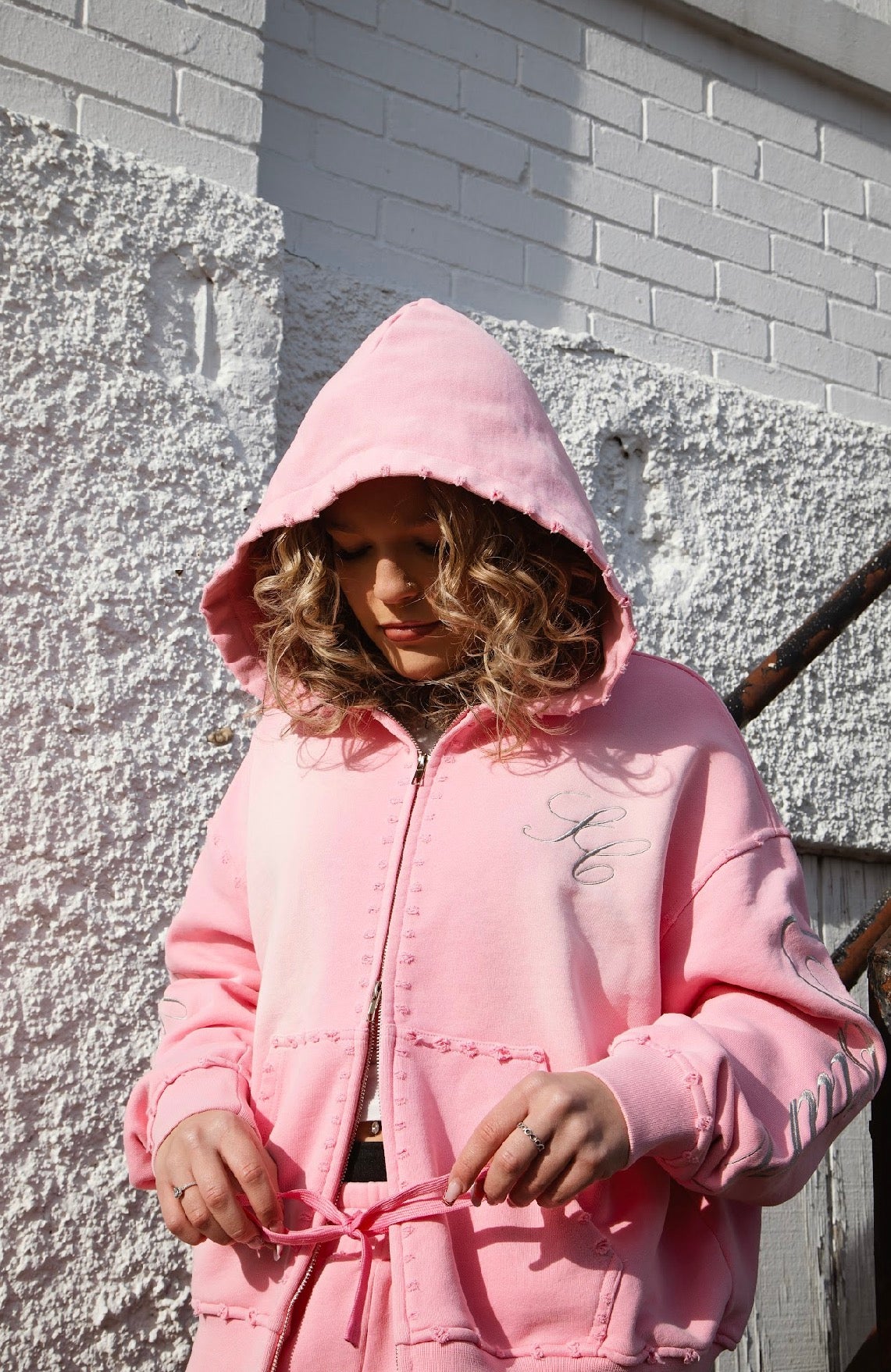Cotton Candy Pink "Autograph" Zip Up