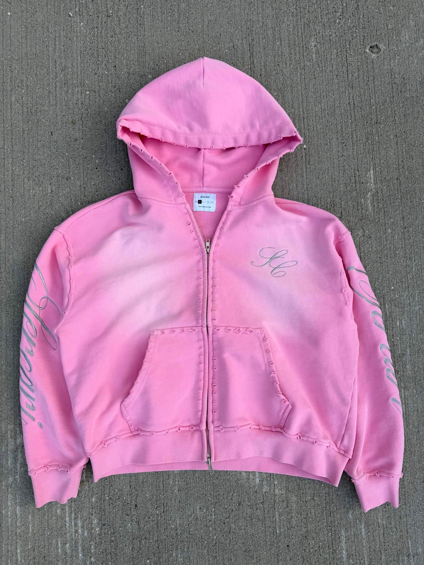 Cotton Candy Pink "Autograph" Zip Up