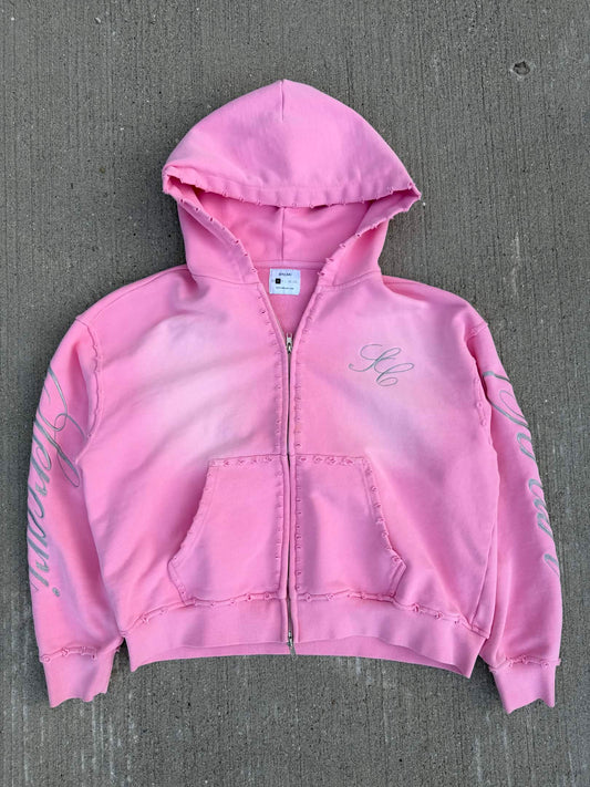 Cotton Candy Pink "Autograph" Zip Up